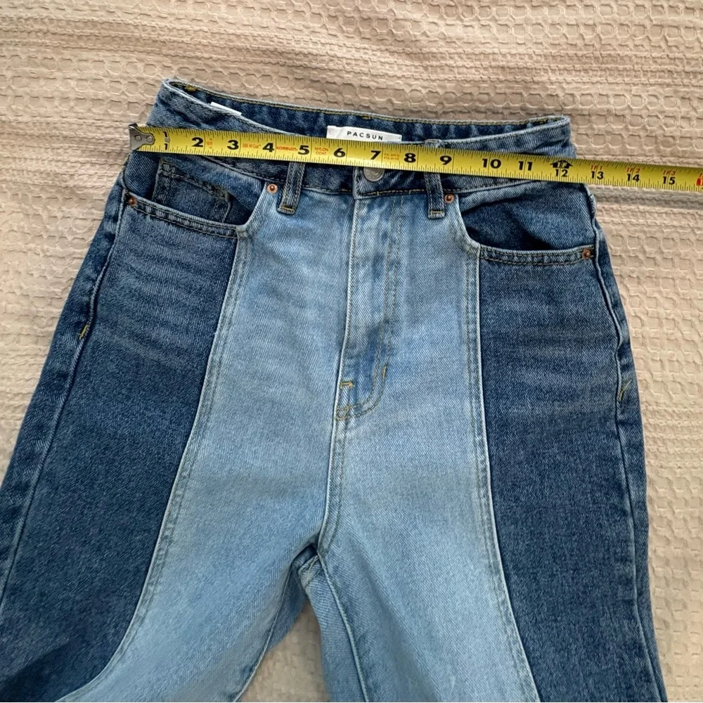PacSun Two-Tone Blue Women's Jeans  W25/L30 90’s Boyfriend - Picture 7 of 11
